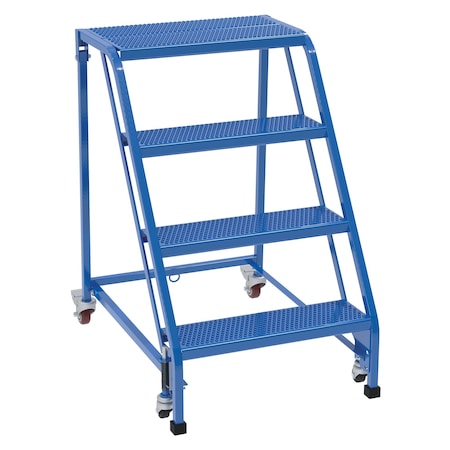 Vestil 40 H Steel PW Ladder, Perforated, 4 Step, No Rail, 4 Steps LAD-PW-26-4-P-NHR